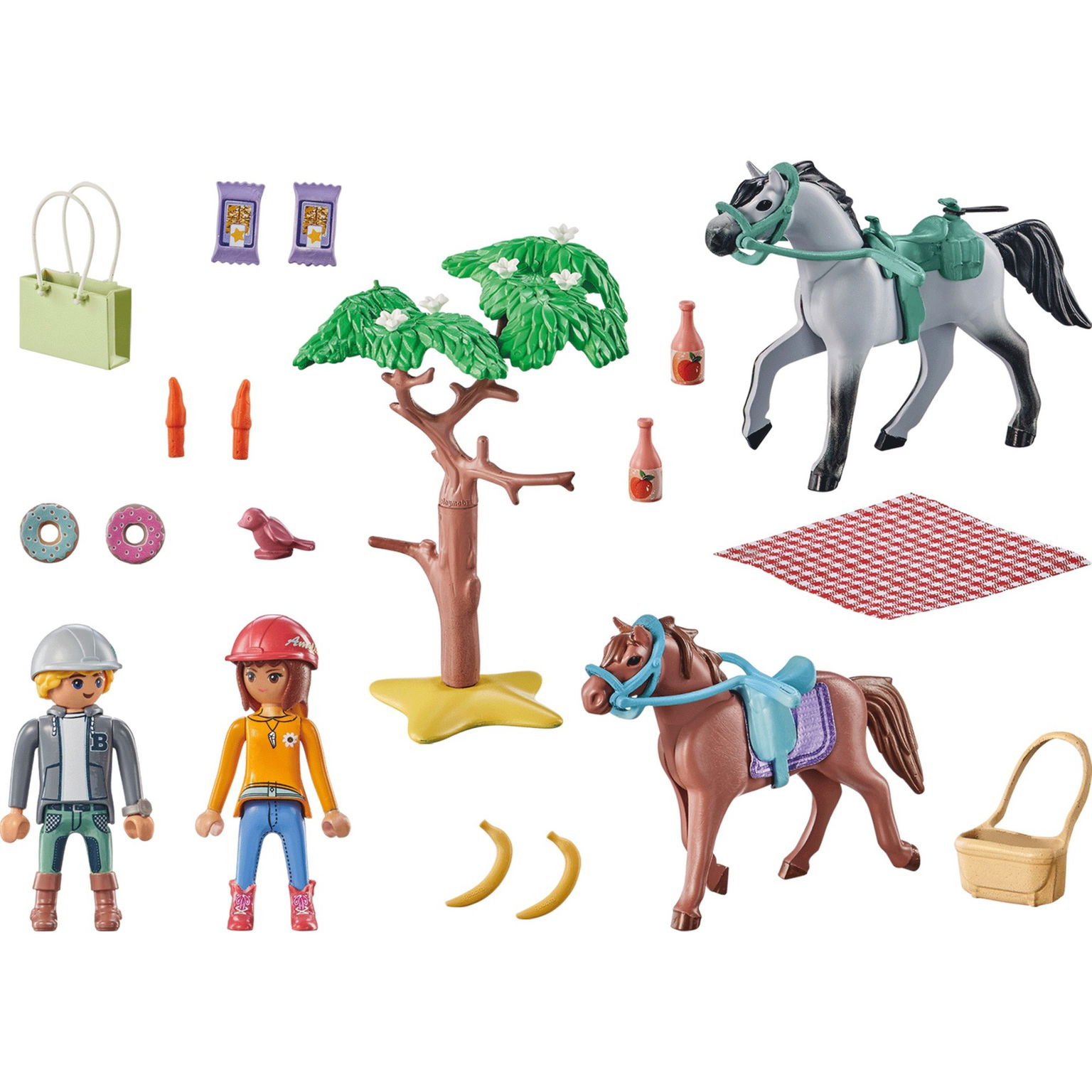 Amelios ir Beno jodinėjimas paplūdimyje PLAYMOBIL HORSES OF WATERFALL 71470-1