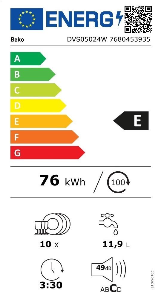 Indaplovė BEKO DVS05024W - 7