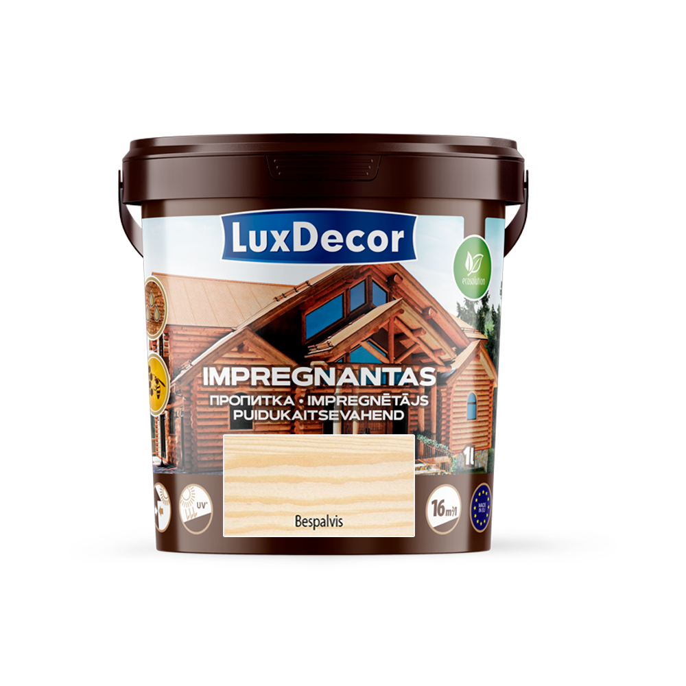 Medienos impregnantas LUXDECOR, bespalvis, 1 l-0