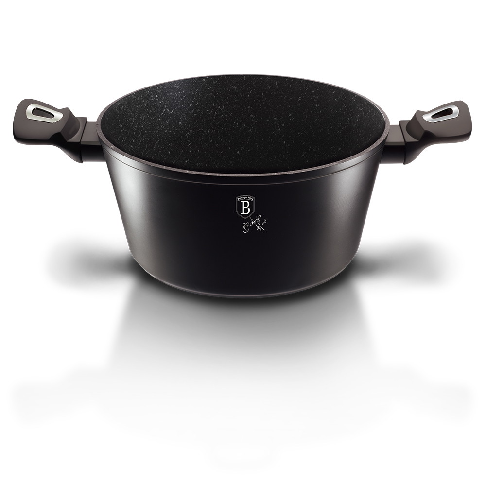 Puodas su dangčiu BERLINGERHAUS BLACK SILVER, juodos sp., ø24 cm-1