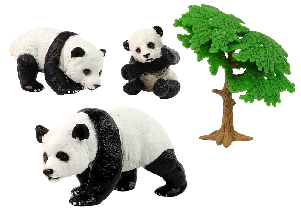 Figūrėlių rinkinys - Panda su jaunikliais - 5