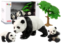 Figūrėlių rinkinys - Panda su jaunikliais - 4