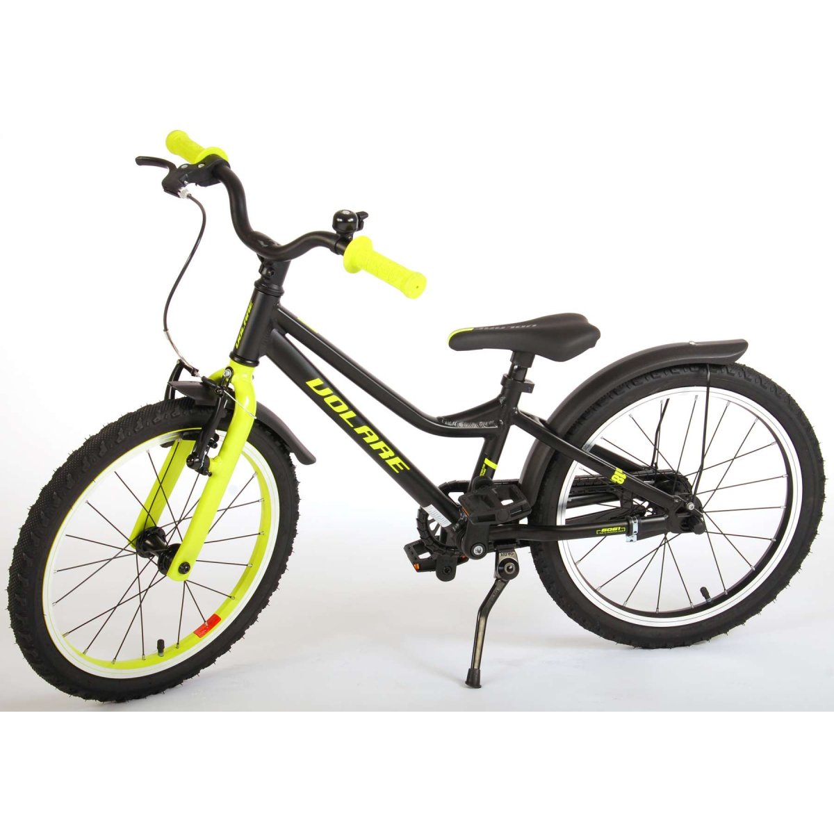 Vaikiškas dviratis VOLARE 18" Blaster (21874) juodas/žalias - 2