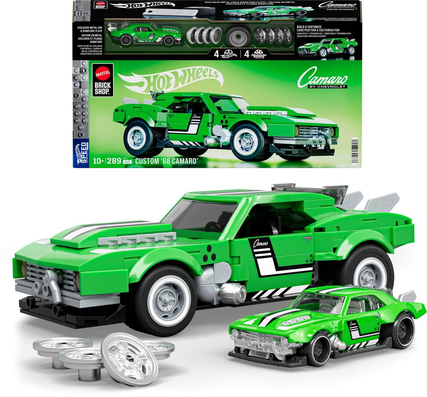 Konstruktorius MATTEL BRICK SHOP HOT WHEELS Speed Camaro-0