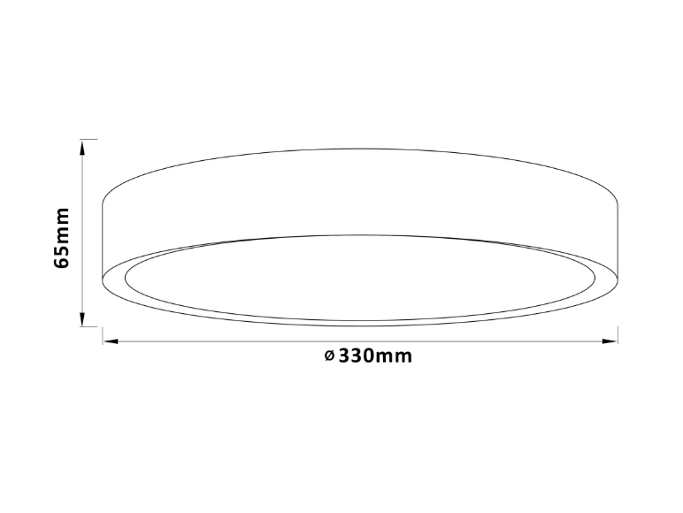 Lubinis LED šviestuvas BRILLIANT SLIMLINE, 24 W, 3000 K, 2400 lm, juodos sp, Ø 33 x 6,5 cm - 5