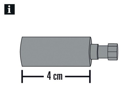 Laikiklio pailgintuvas CHICAGO, metalinis, L4 cm, Ø 20 mm - 2