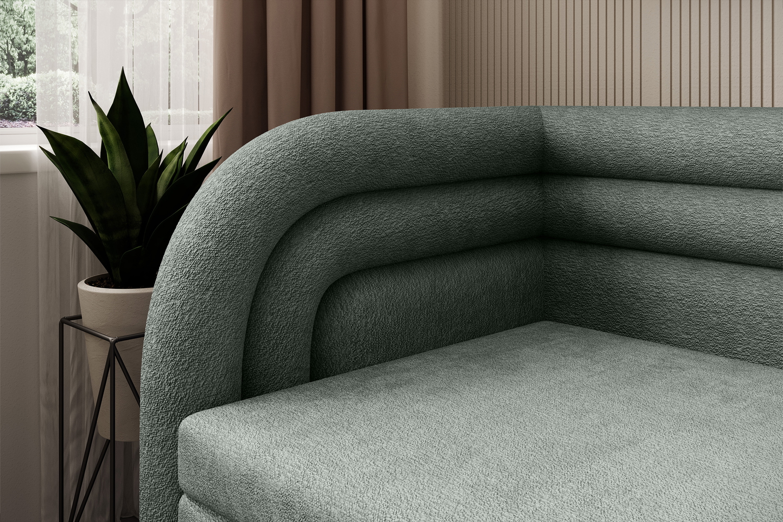 Sofa Fabillo K, pilka - 5