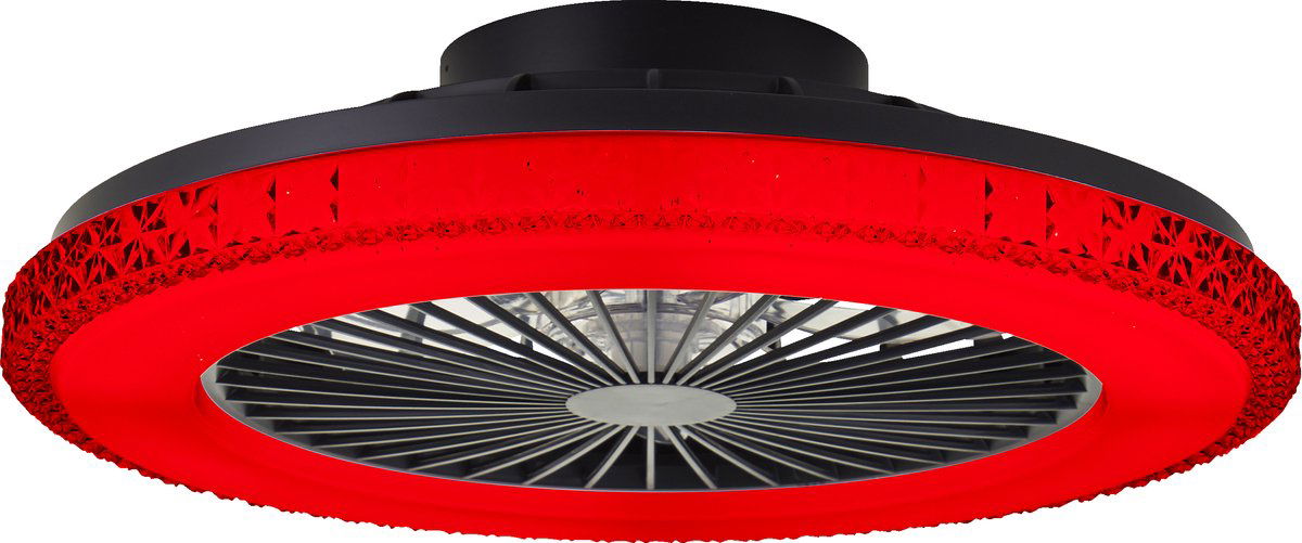 LED šviestuvas-ventiliatorius BRILLIANT BADRIA 40W CCT3000-6500K RGB 4700lm Ø49cm su pultu - 6