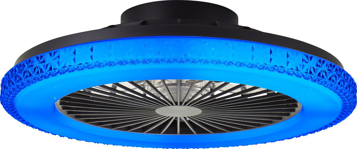 LED šviestuvas-ventiliatorius BRILLIANT BADRIA 40W CCT3000-6500K RGB 4700lm Ø49cm su pultu - 4