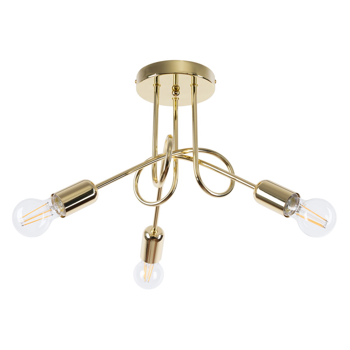 Lubinis šviestuvas LOOP 3, 3xE27, max 15 W LED, aukso-0
