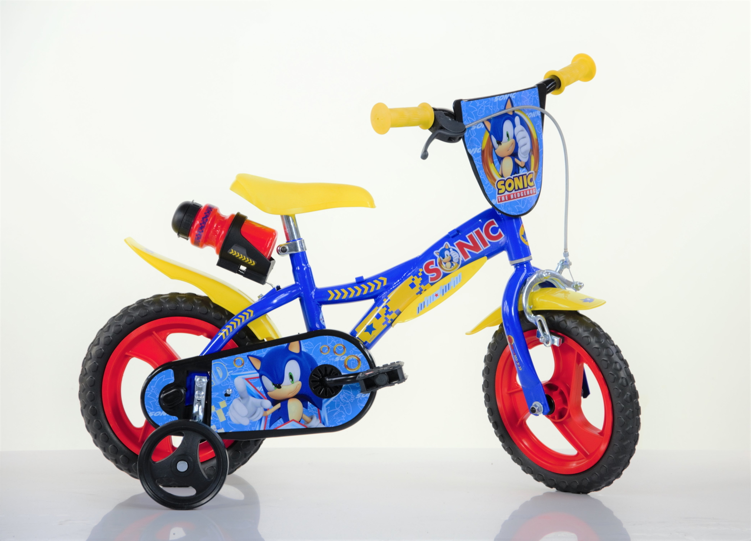 Vaikiškas dviratis Dino Bikes Sonic, 12'', mėlynas-0
