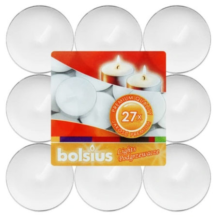 Skridininės žvakės BOLSIUS, baltos sp., 27 vnt-0