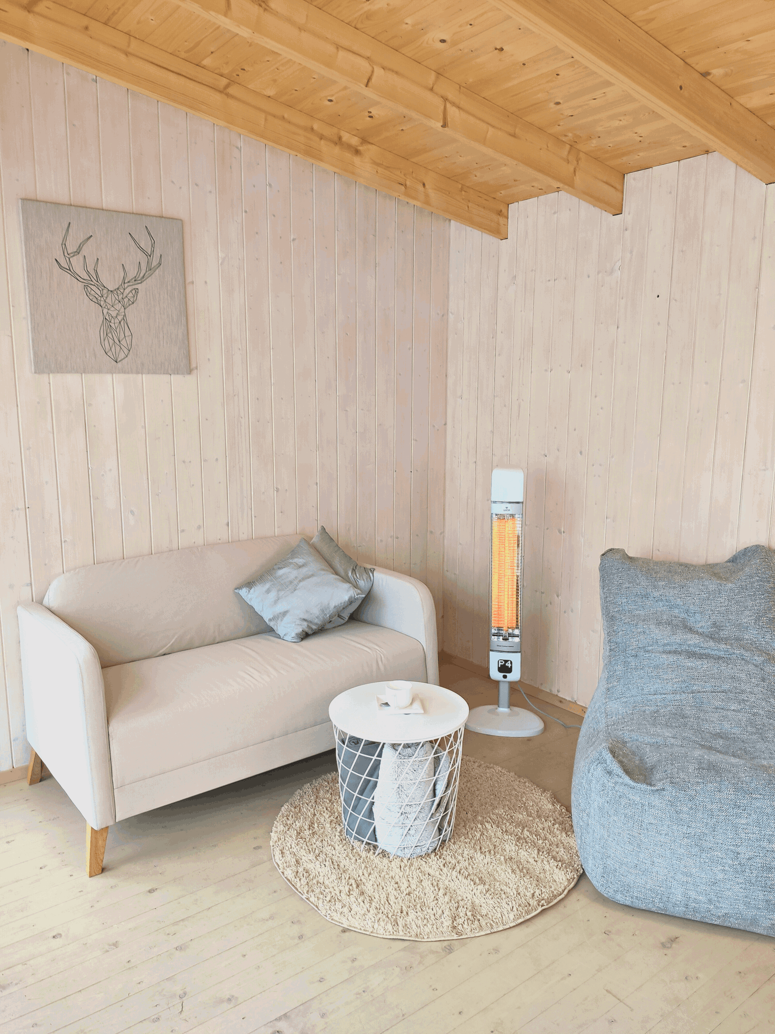 Infraraudonųjų spindulių šildytuvas “Mila” 2500W, baltas-1