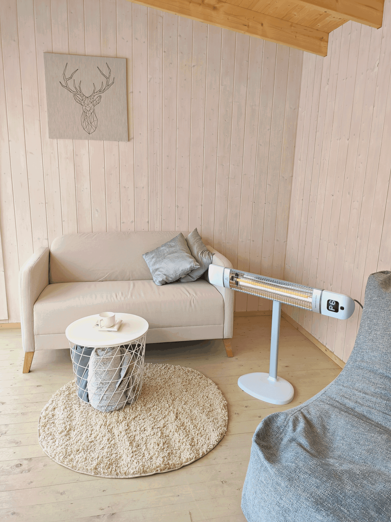 Infraraudonųjų spindulių šildytuvas “Mila” 2500W, baltas - 3