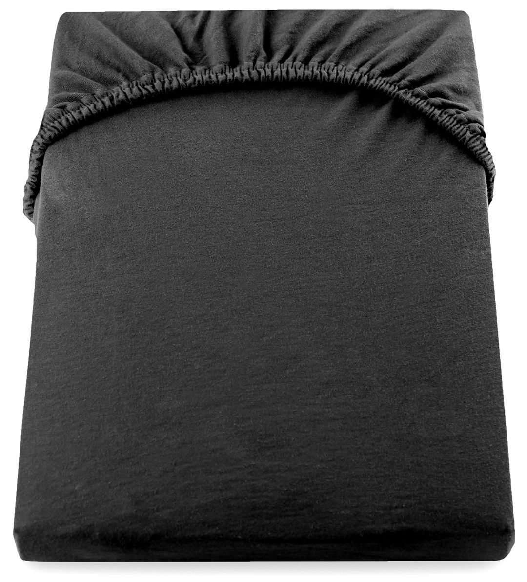 Jersey paklodė su guma Decoking NEPHRITE Black, 140x200 cm - 3