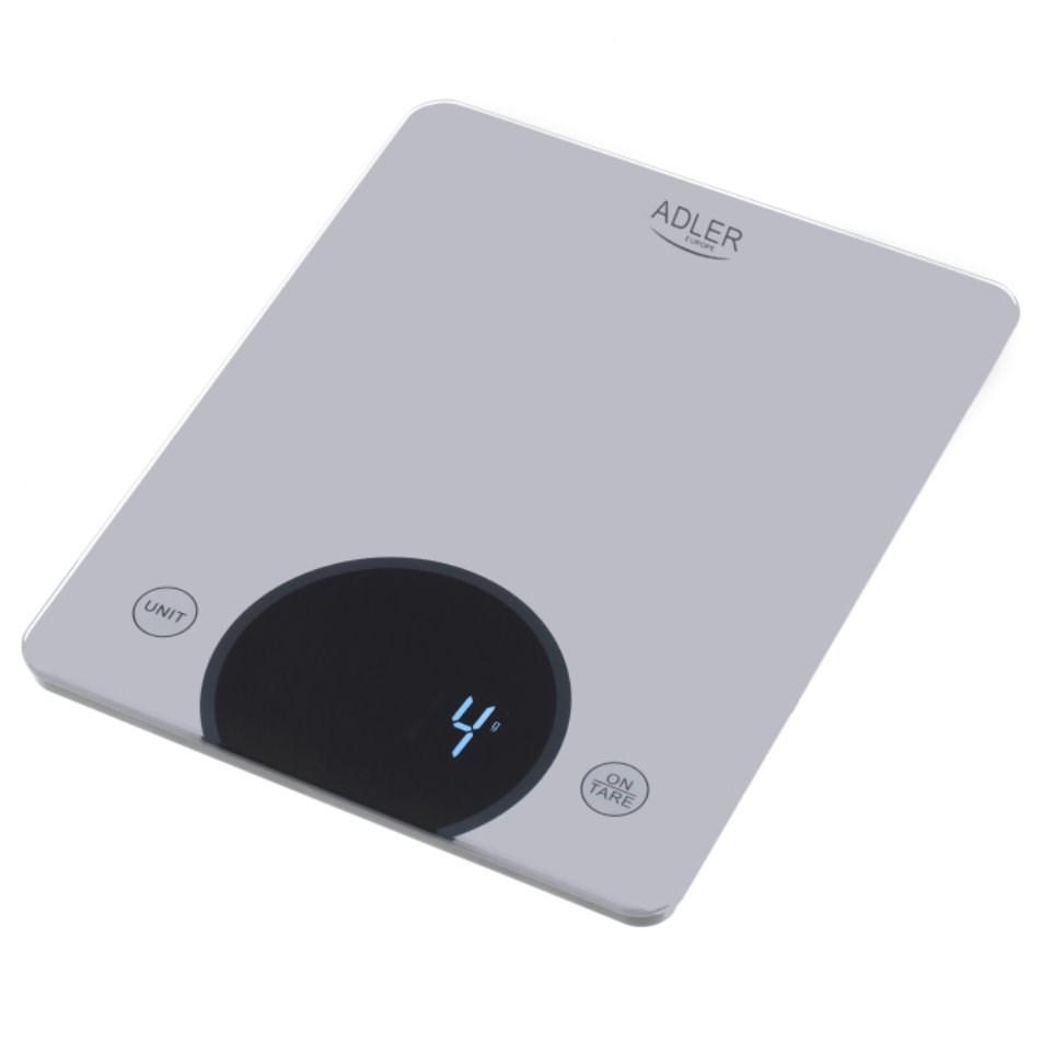 Elektroninės virtuvinės svarstyklės Adler AD 3173s, pilkos-1