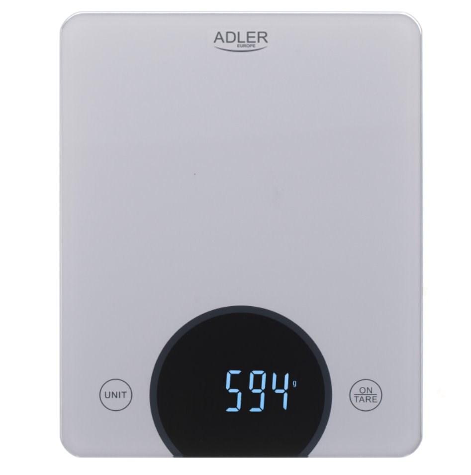Elektroninės virtuvinės svarstyklės Adler AD 3173s, pilkos-0