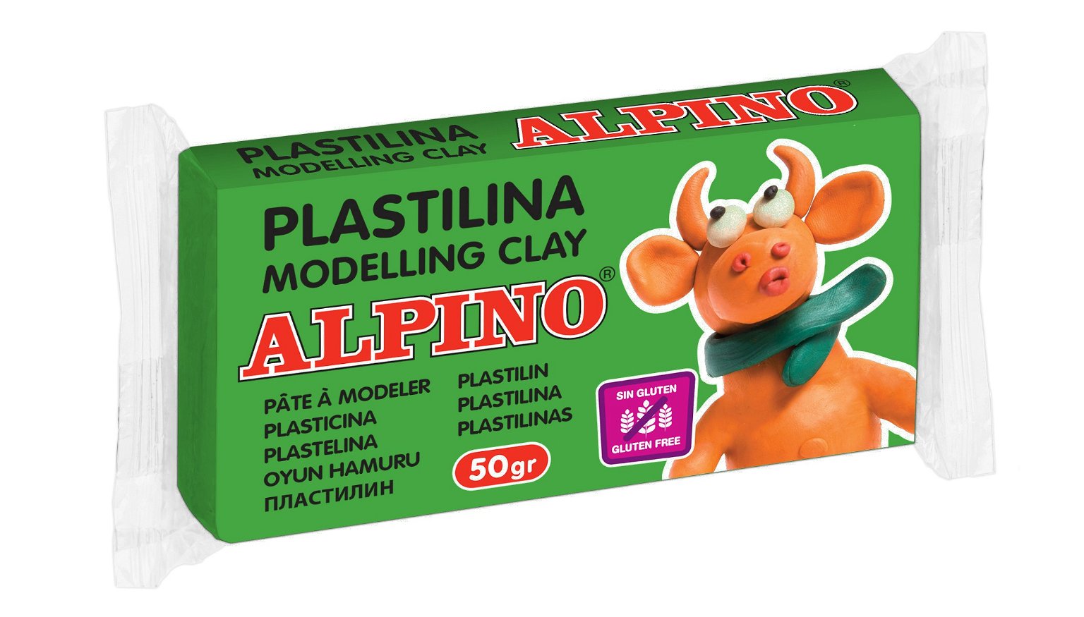 Plastilinas ALPINO, 50 g, žalias