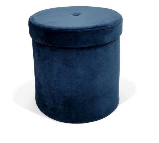 Pufas-daiktadėžė Grande, 36x36 cm, tamsiai mėlynas