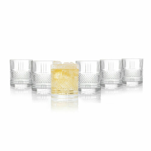 Krištolinės viskio stiklinės RCR BRILLANTE, 6 vnt., 340 ml-0