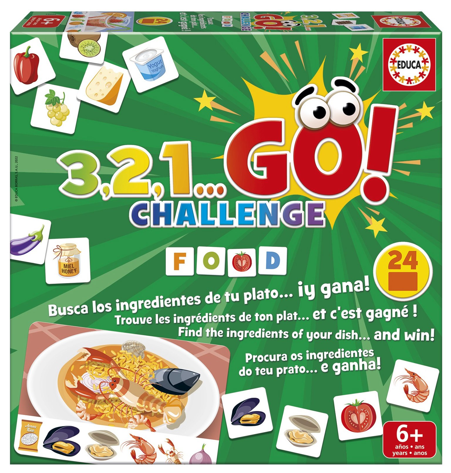 Žaidimas 3,2,1...GO! CHALLENGE FOOD, 6-99metų