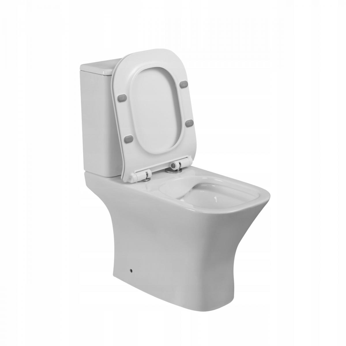 Unitazo komplektas INVENA VERSO, rimless, su S/C dangčiu, 4/6 l-1