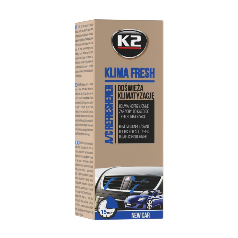 Kondicionieriaus valiklis K2 "KLIMA FRESH" NEW CAR, 150 ml-1