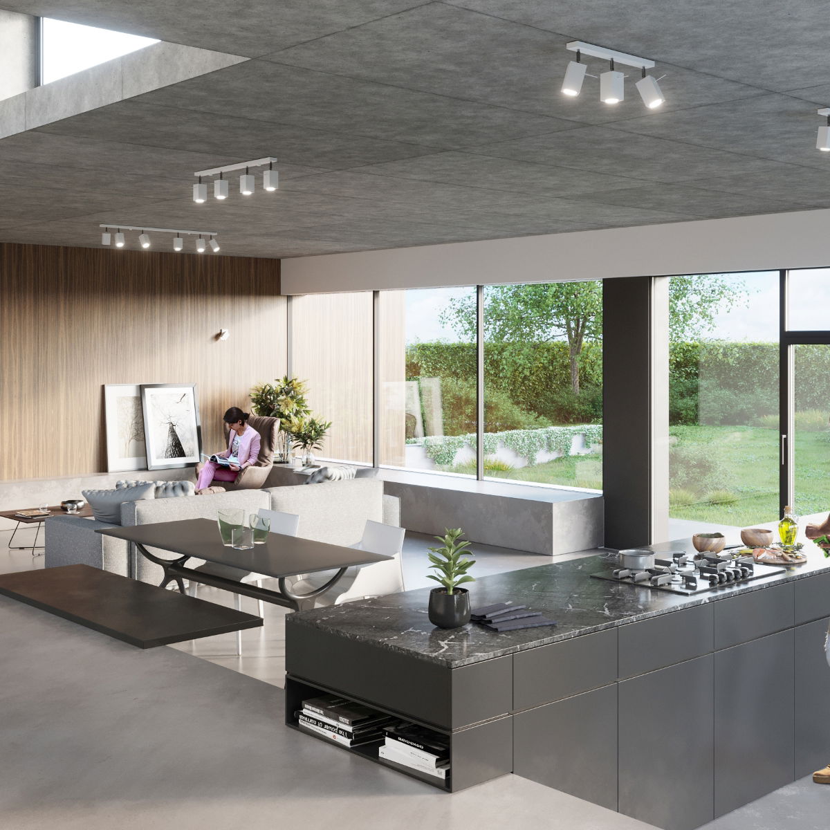 Kryptinis šviestuvas SOLLUX MERIDA 4L baltas - 6