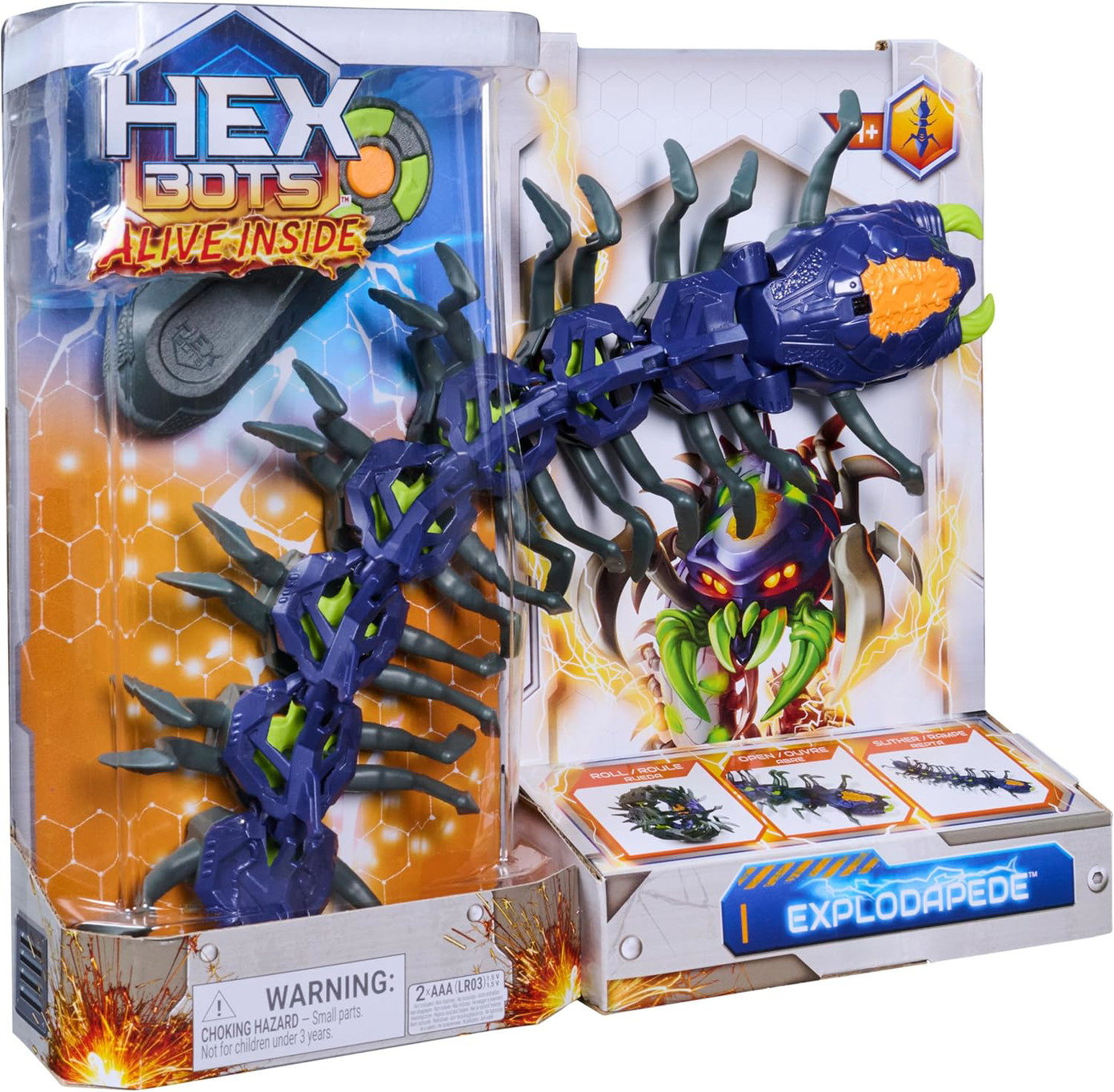 Interaktyvus „sprogstantis“ šimtakojis HEX-0