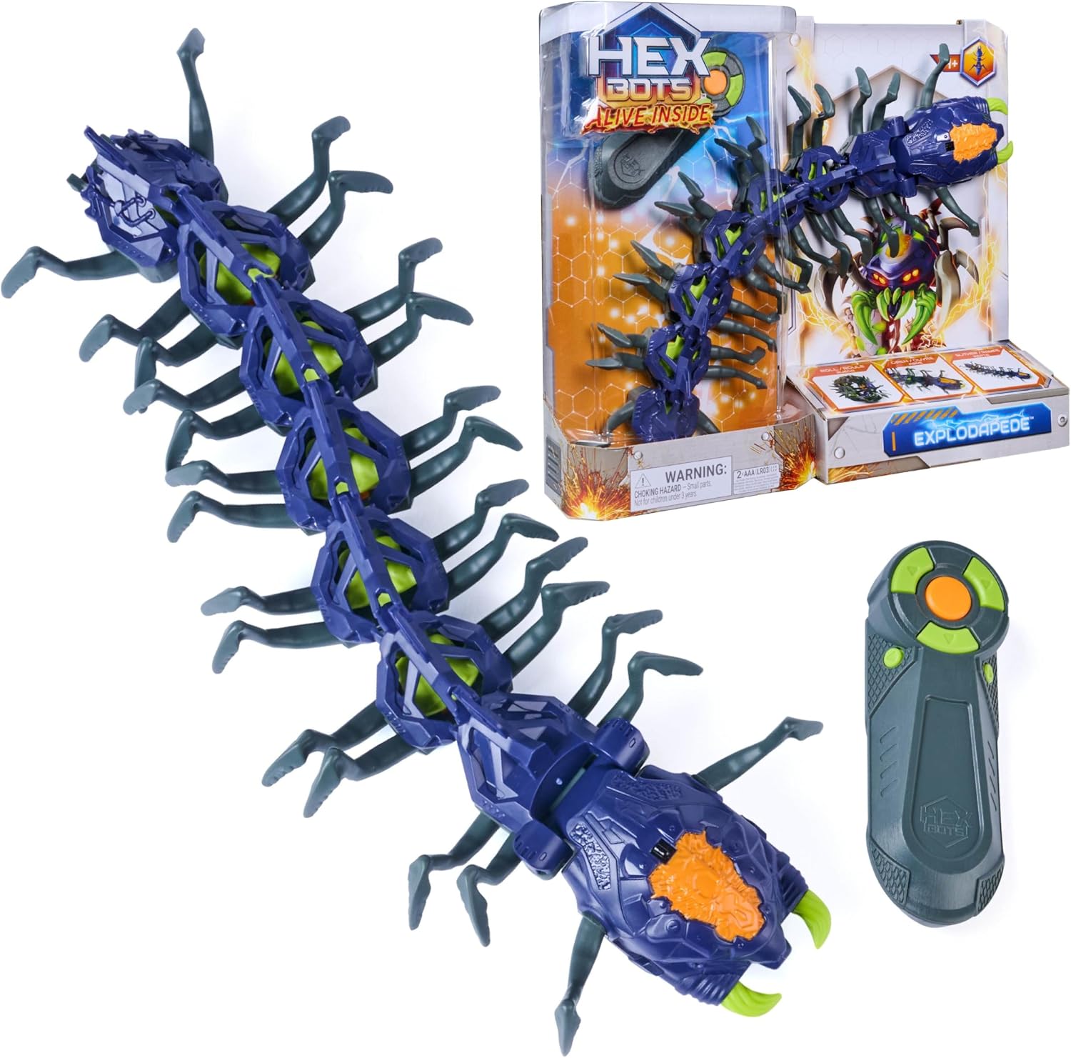 Interaktyvus „sprogstantis“ šimtakojis HEX-1