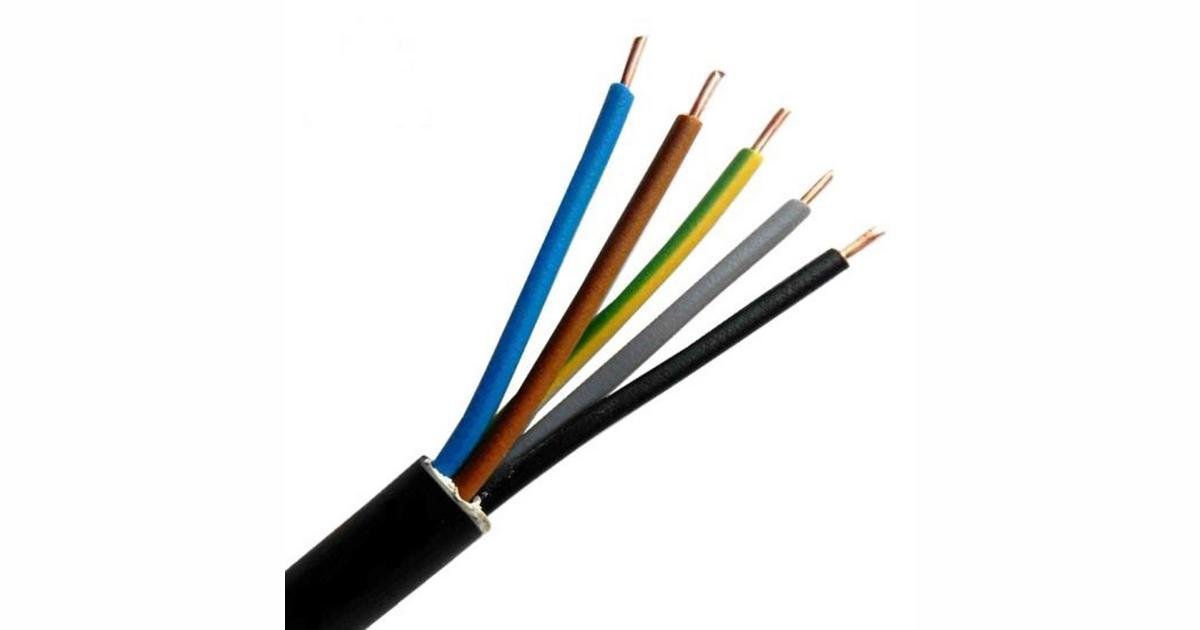 Instaliacinis kabelis CYKY X-J 5 x 6 mm, juodos spalvos, 100 m