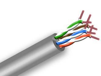 Kompiuterio kabelis ELECTRALINE, FTP, 5E, pilkos sp., 50 m