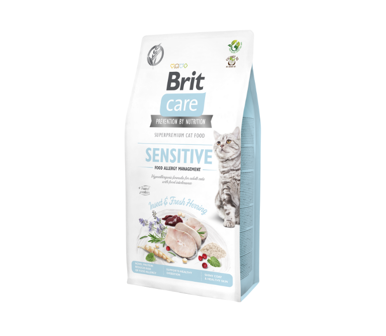 Sausas ėdalas katėms Brit Care Cat GF Insect&Fresh Herring, 7 kg