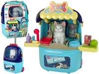 Gyvūnų grožio salonas lagaminėlyje su kačiuku, mėlynas - 4