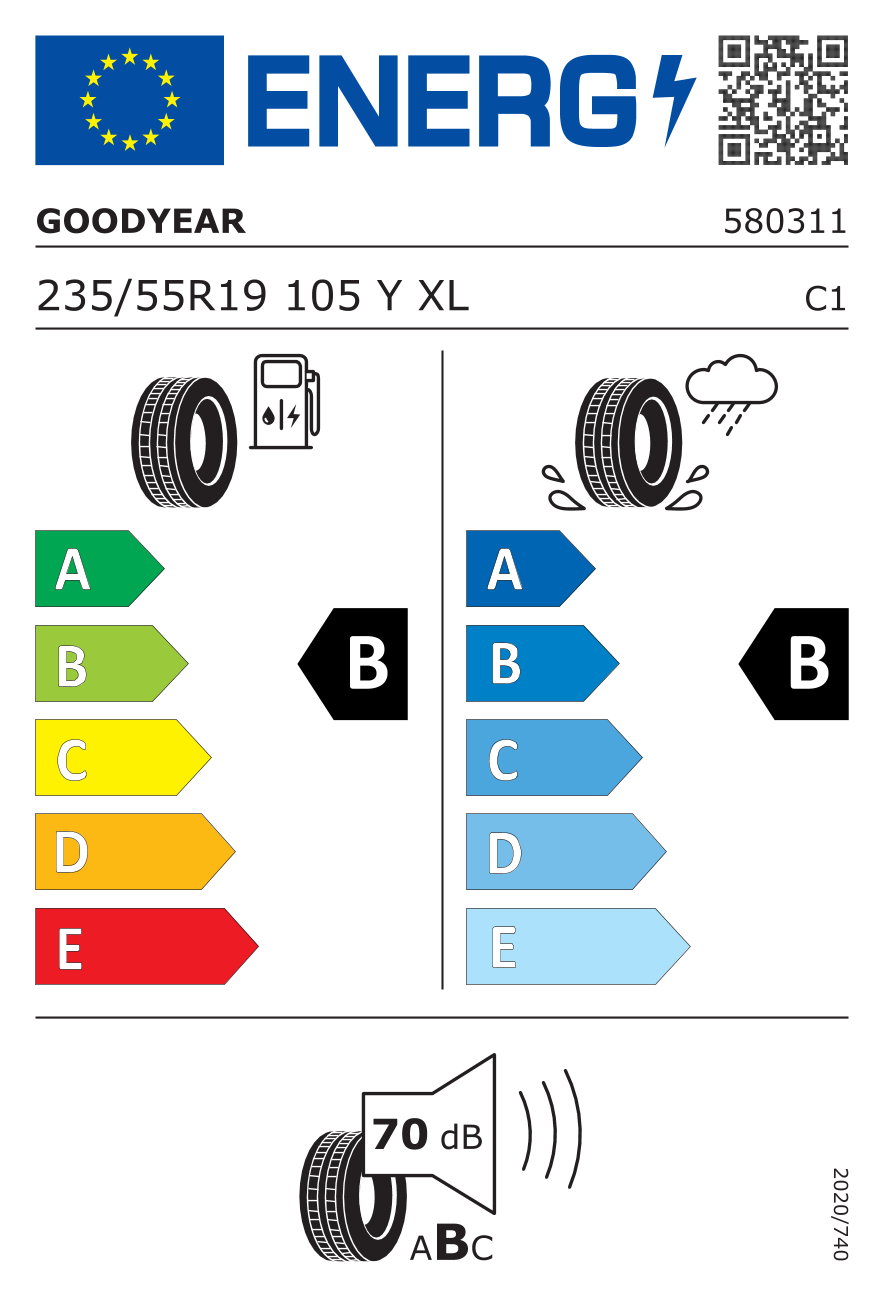 Goodyear Eagle F1 Asymmetric 3 SUV 235/55 R19 105 Y - 2