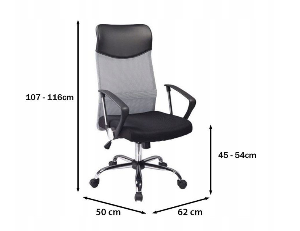 Biuro kėdė Q-025, juodos/pilkos sp. - 2