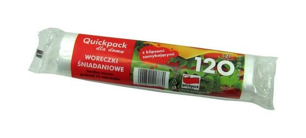 Maišeliai maistui laikyti QUICKPACK, 28 x 18 cm, 120 vnt.-0