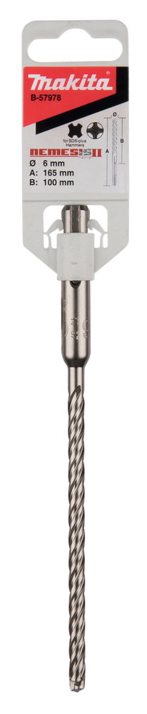 Armuoto betono grąžtas MAKITA Nemesis II, 6 x 100/165, SDS-Plus - 3