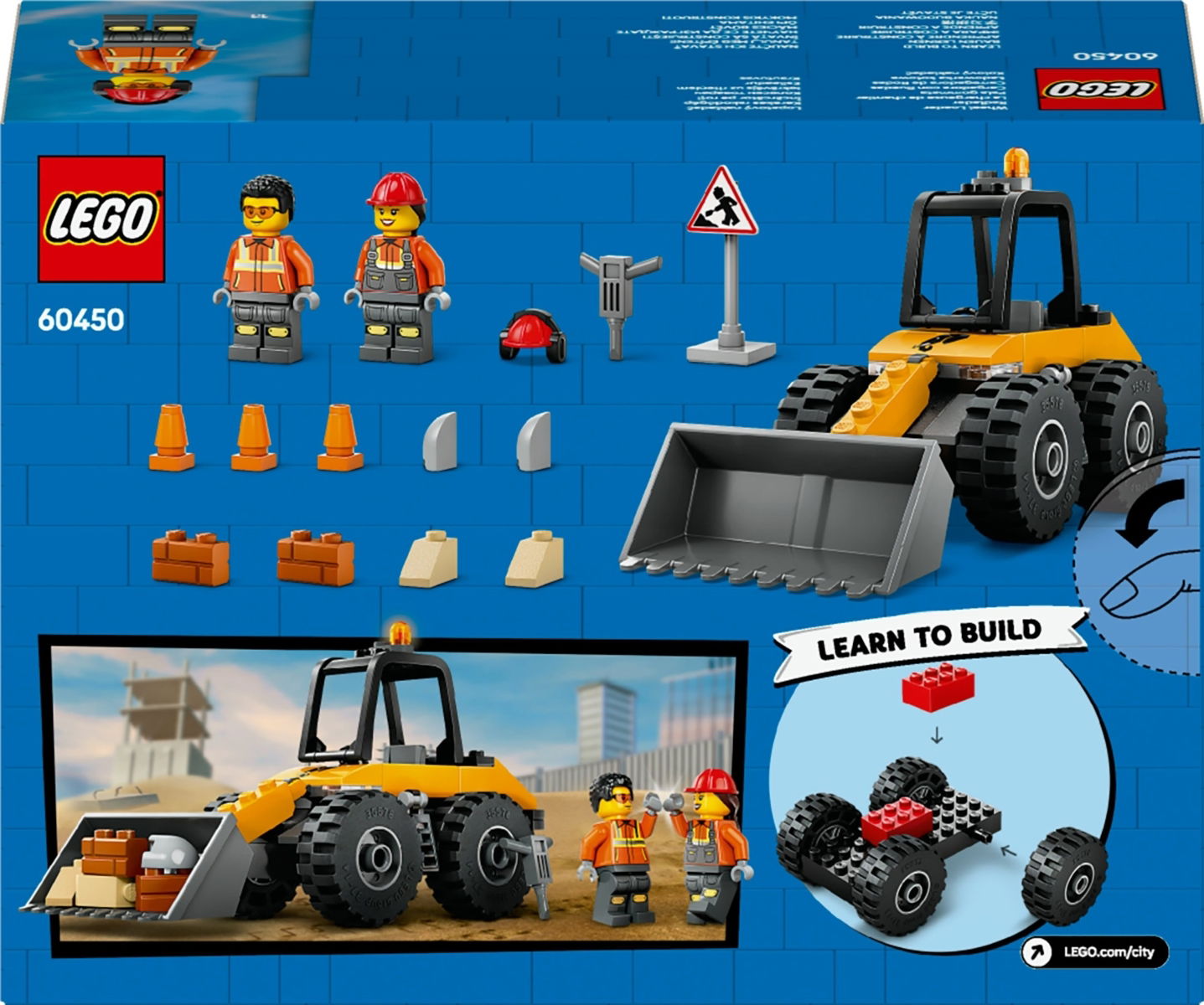Konstruktorius LEGO City Yellow Construction Wheel Loader - 7