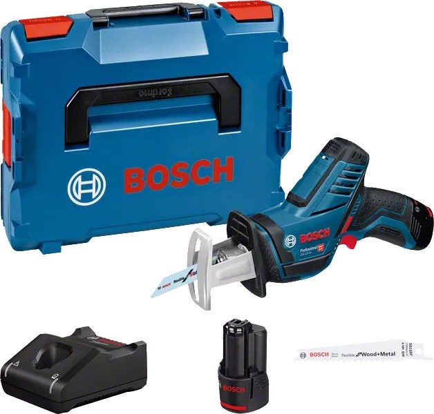Akumuliatorinis tiesinis pjūklas BOSCH PRO GSA 12V-14 (2x3.0Ah, su L-BOXX)-0