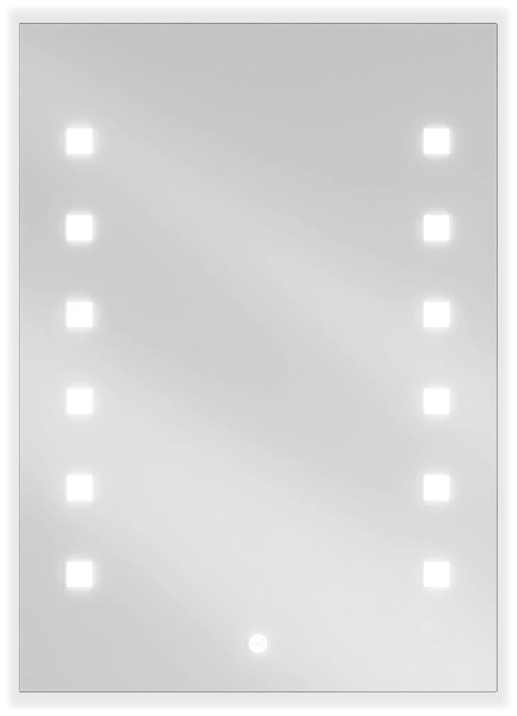 Vonios veidrodis Mexen Ner su LED apšvietimu ir šildymo kilimėliu, 50 x 70 cm