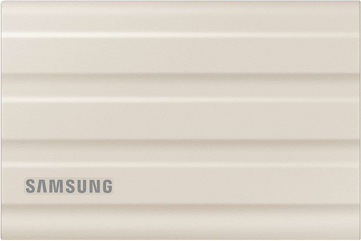 Kietasis diskas Samsung T7 Shield, SSD, 1 TB, smėlio