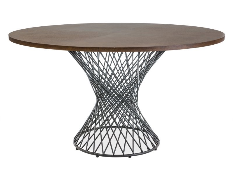 Valgomojo stalas ORLANDO, 137 cm, ruda/juoda
