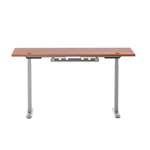 Reguliuojamo aukščio rašomasis stalas Up Up Bjorn L, 150x75 cm, tamsaus riešuto/pilka - 3