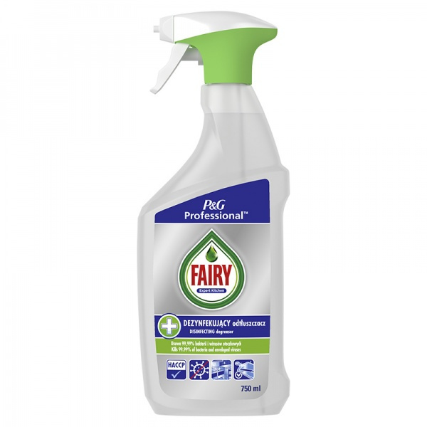 Riebalų valiklis ir dezinfekantas FAIRY Professional, 750ml