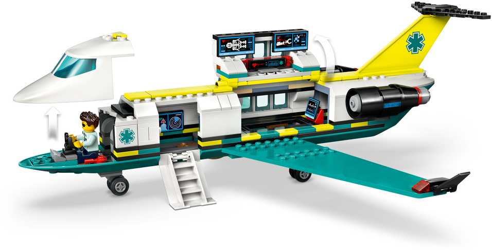 Konstruktorius LEGO City Big Vehicles Emergency Air Ambulance Airplane - 5