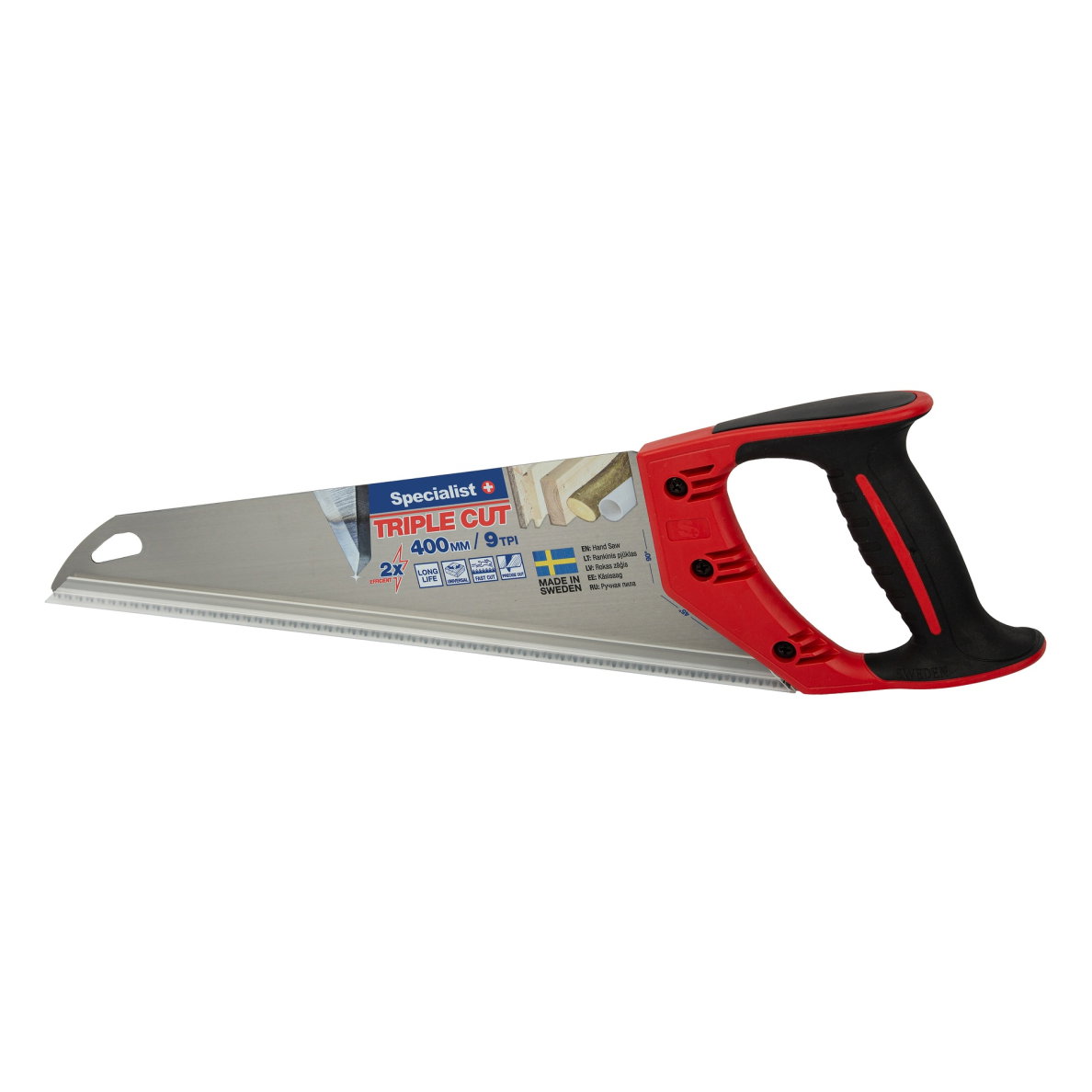 Medžio pjūklas SPECIALIST+ Triple Cut, 400 mm, 9 TPI-0