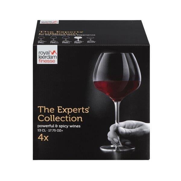 Taurės vynui ROYAL LEERDAM Experts' Collection, 4 vnt., 530 ml