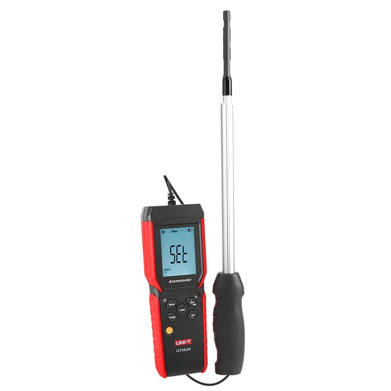 Termo anemometras UNI-T, 0~30m/s, -20~70C, 0~999900m³/min