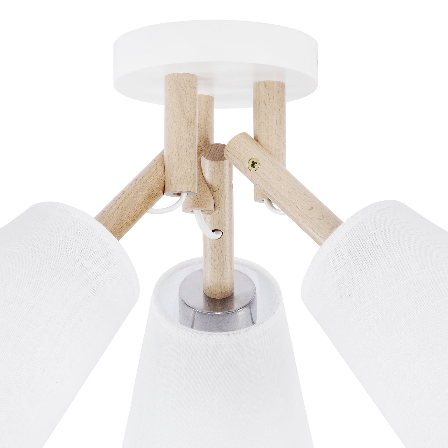 Lubinis šviestuvas TK LIGHTING VAIO WHITE, 3 x E27 max 15W - 2